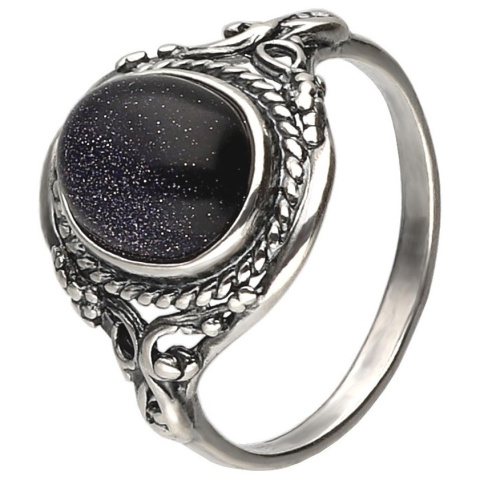 Pierścionek srebrny z nocą Kairu Oplot (rozmiar 23)