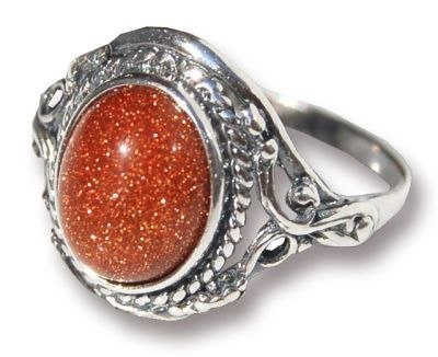 Pierścionek srebrny z piaskiem pustyni Oplot (rozmiar 29)