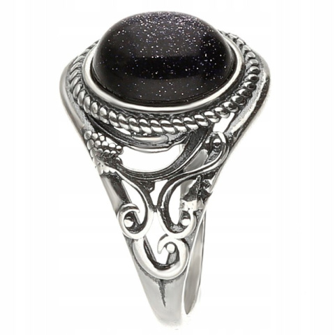 Pierścionek srebrny z nocą Kairu Pnącza (rozmiar 20) Pierścionek srebrny z nocą Kairu Pnącza (rozmiar 20)