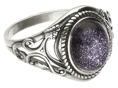 Pierścionek srebrny z nocą Kairu Pnącza (rozmiar 20) Pierścionek srebrny z nocą Kairu Pnącza (rozmiar 20)