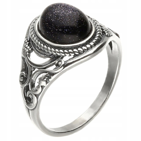 Pierścionek srebrny z nocą Kairu Pnącza (rozmiar 20) Pierścionek srebrny z nocą Kairu Pnącza (rozmiar 20)