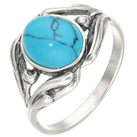 pierścionek z turkusem - Pretoria Biżuteria Srebrna